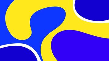 abstrait Contexte avec géométrique formes pastel plat bleu Jaune Couleur conception modèle pour fond d'écran, couverture conception, page d'accueil conception vecteur