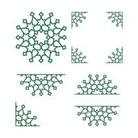 arabe américain patrimoine mois mosaïque conception élément Cadre vecteur