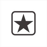 étoile icône symbole isolé sur blanc Contexte vecteur