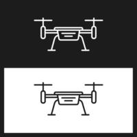 drone machine Facile contour icône signe symbole conception vecteur