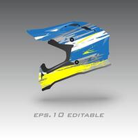 motocross bicyclette casque emballage conception eps.10 vecteur