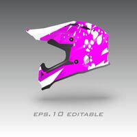 motocross bicyclette casque emballage conception eps.10 vecteur