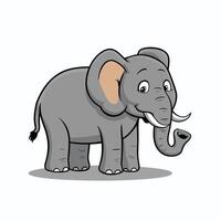 l'éléphant en marchant illustration, animaux, l'éléphant à le zoo vecteur