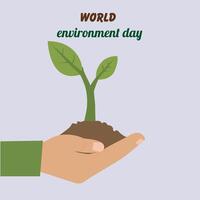 journée mondiale de l'environnement vecteur