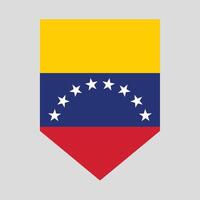 Venezuela drapeau dans bouclier forme Cadre vecteur