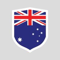Australie drapeau dans bouclier forme Cadre vecteur