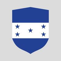 Honduras drapeau dans bouclier forme Cadre vecteur