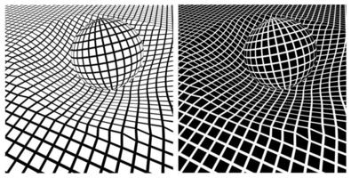 massif sphère et incurvé espace vecteur