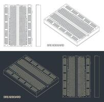 plans de planche à pain vecteur