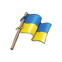 ukrainien pays drapeau vecteur
