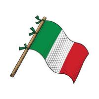 drapeau de l'italie vecteur