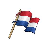 néerlandais pays drapeau vecteur
