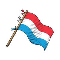 Luxembourg pays drapeau vecteur