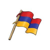 arménien pays drapeau vecteur