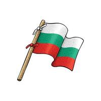 bulgare pays drapeau vecteur