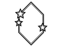moderne Cadre étoile contour Contexte vecteur