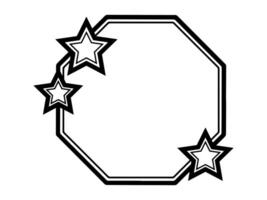 moderne Cadre étoile contour Contexte vecteur