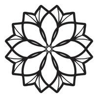 Facile mandala avec floral décoration modèle vecteur