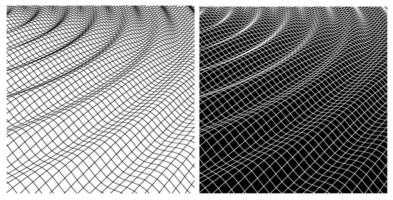 vagues Distorsion forme dans espace vecteur