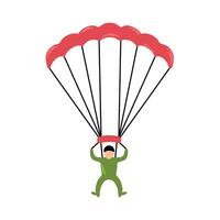 saut en parachute icône clipart avatar logotype isolé illustration vecteur