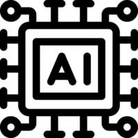 cette icône ou logo artificiel intelligence et nuage Les données icône ou autre où tout en relation à La technologie et autres ou conception application Logiciel vecteur