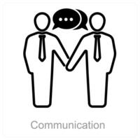 la communication et relier icône concept vecteur