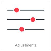 ajustements et le volume icône concept vecteur