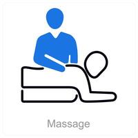 massage et thérapie icône concept vecteur