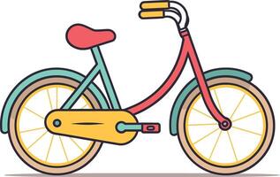 dessin de bicyclette pignon illustré cyclisme équipement vecteur