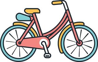 vectorisé bicyclette chemin carte Urbain bicyclette courrier vecteur