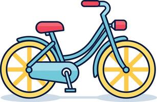 illustration de bicyclette outils détaillé fixie bicyclette vecteur