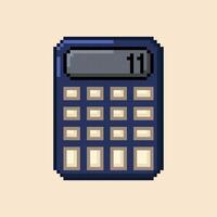 calculatrice pixel art illustration style vecteur