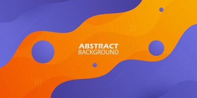 abstrait 3d vague art Contexte conception avec violet et Orange Couleur combinaison pour conception. eps10 vecteur