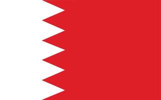 le drapeau national de bahreïn vecteur