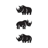 rhinocéros logo modèle, rhinocéros logo éléments, rhinocéros logo illustration vecteur