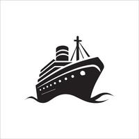 navire logo modèle, navire élément, navire icône illustration vecteur