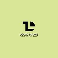 abstrait lettre ltd, dlt moderne minimal logo conception vecteur