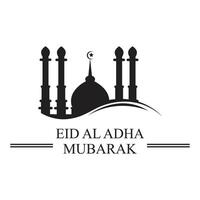 illustration graphique de eid Al adha logo conception vecteur