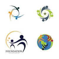 fondation logo et symbole vecteur