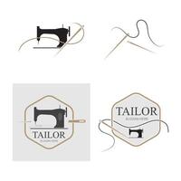 collection logo et symbole tailleur vecteur