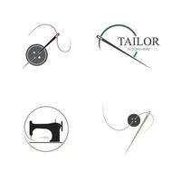 collection logo et symbole tailleur vecteur