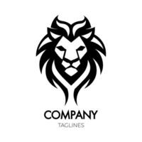 logo tête de lion vecteur