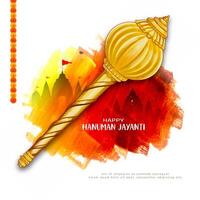 magnifique content hanuman jayanti hindou Festival salutation carte vecteur