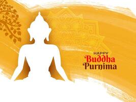 content Bouddha Purnima Indien Festival culturel Contexte illustration vecteur