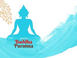 content Bouddha Purnima Indien Festival traditionnel Contexte vecteur