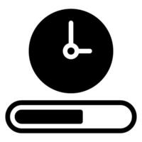 icône de glyphe de chargement vecteur
