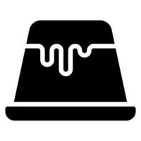 icône de glyphe de gâteau vecteur