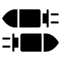 icône de glyphe de balle vecteur
