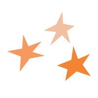 Facile plat scintillait étoiles Icônes collection. ensemble de étoile formes. modèles pour conception, affiches, projets, bannières, logo, et affaires cartes vecteur