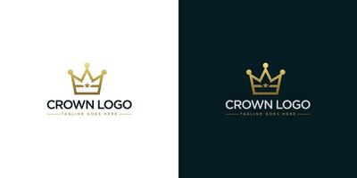 or couronne logo illustration avec minimaliste conception style vecteur